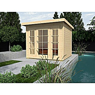 Weka Gartenhaus 172 (Außenmaß inkl. Dachüberstand (B x T): 259 x 286 cm, Holz, Natur)