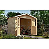 Weka Gartenhaus 218 (Außenmaß inkl. Dachüberstand (B x T): 320 x 239 cm, Holz, Natur, 6,17 m²) | BAUHAUS