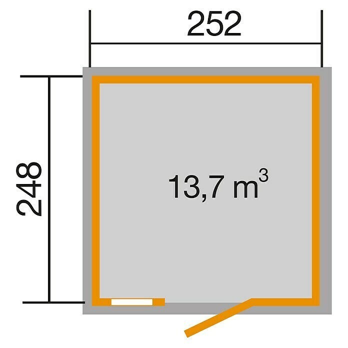 Weka Gartenhaus Schwedenhaus (Außenmaß Inkl. Dachüberstand (B X T): 314 ...