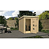 Weka wekaLine Gartenhaus 171 (Außenmaß inkl. Dachüberstand (B x T): 248 x 253 cm, Holz, Natur) | BAUHAUS