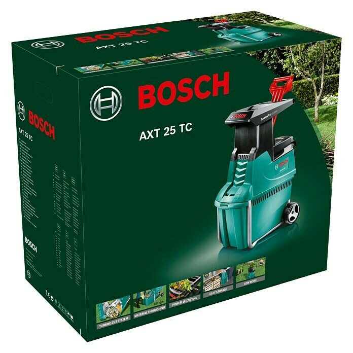 Bosch Električni stroj za usitnjavanje AXT 25 TC (2.500 W, Maksimalan promjer grane: 4,5 cm)