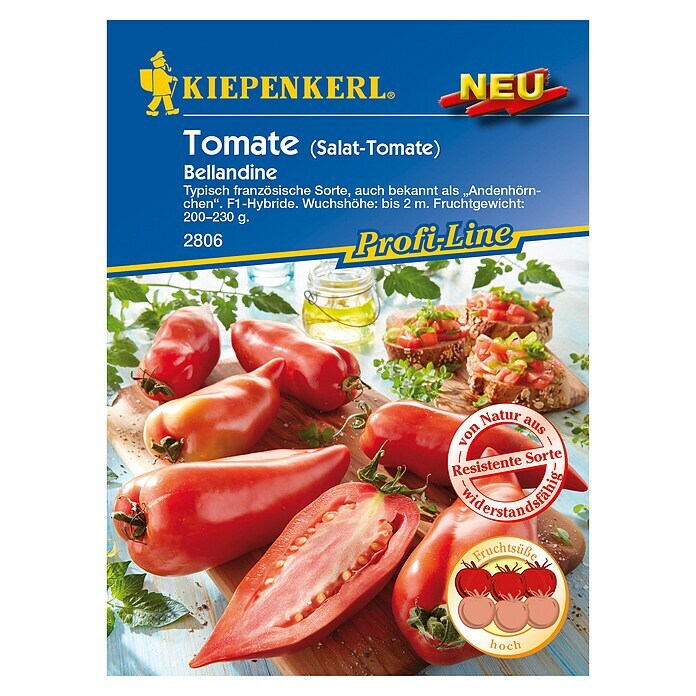 Kiepenkerl Profi-Line Gemüsesamen Tomate (Bellandine, Solanum lycopersicum, Erntezeit: August) | BAUHAUS