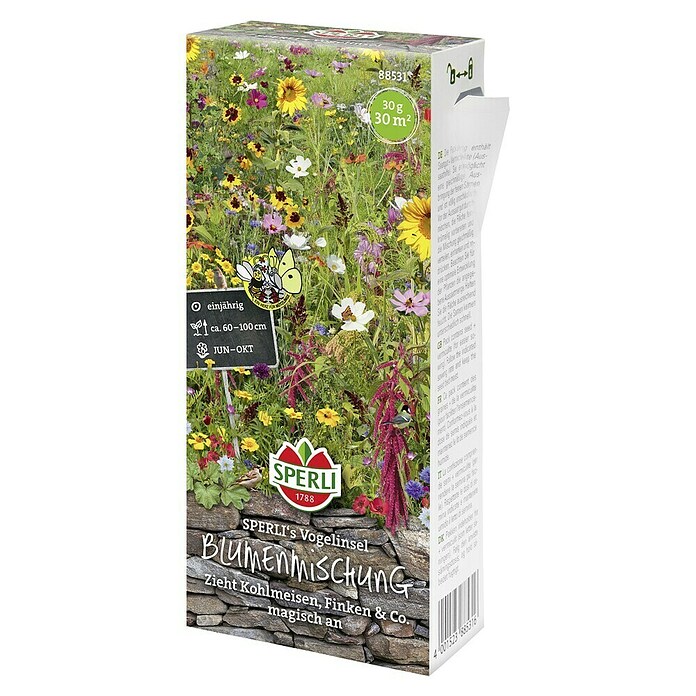 Bloemzadenmix Vogel eiland (Verschillende soorten, Bloeitijd: Juni, 30 m²) | BAUHAUS