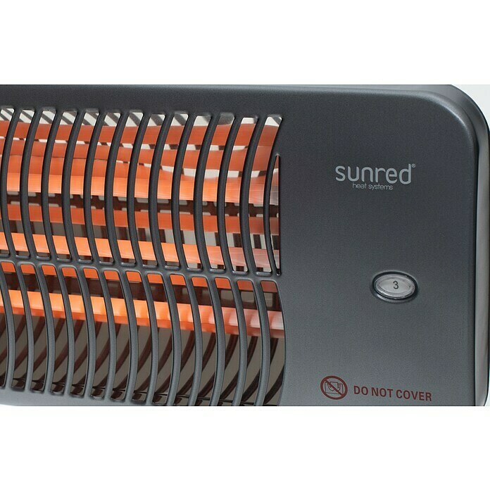 Sunred Wandheizstrahler Lugo2.000 W, Grau, 54 x 16 x 12 cm Detail Shot