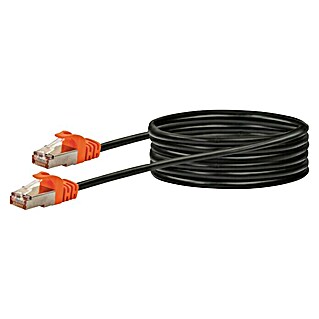 Schwaiger Kabel voor netwerk CAT 7 (5 m, Zwart, RJ45-stekker, Tot 10 Gbit/s)