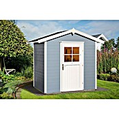 Weka Gartenhaus 223 (Außenmaß inkl. Dachüberstand (B x T): 260 x 178 cm, Holz, Grau/Weiß) | BAUHAUS