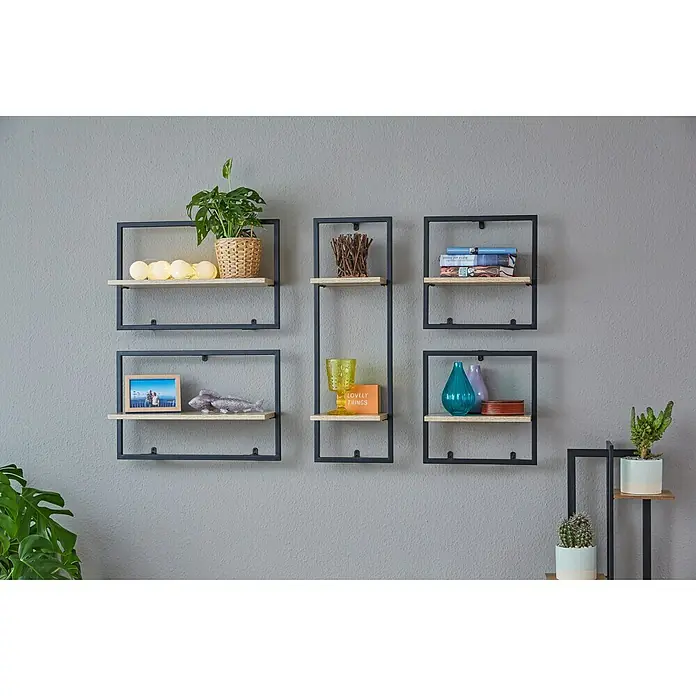 Phönix Wandregal Soho - L x B x H: 20 x 35 x 35 cm, Anzahl Böden: 1 Stk. - Dekorative Wandregale mit stilvollen Accessoires für eine moderne Inneneinrichtung.