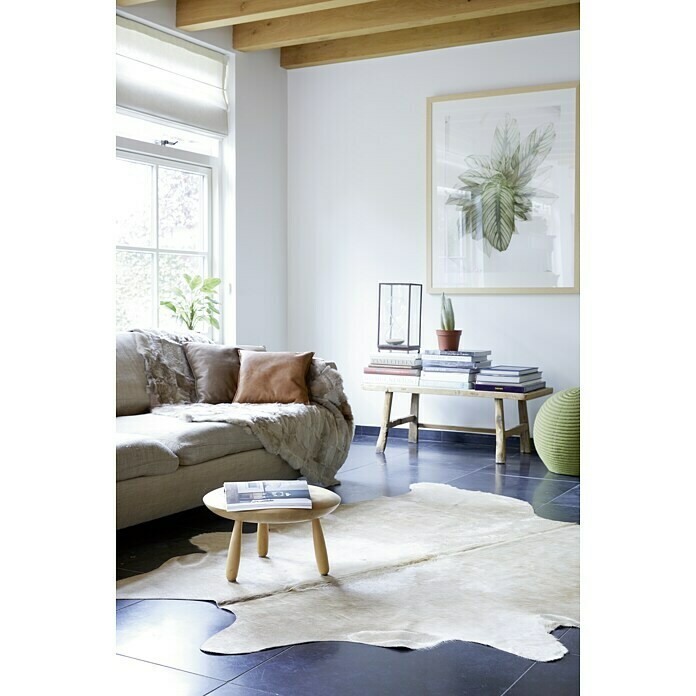 Esbeco Alfombra de piel de vaca (Marrón/Blanco, Superficie aprox.: 3 m² - 4 m²)