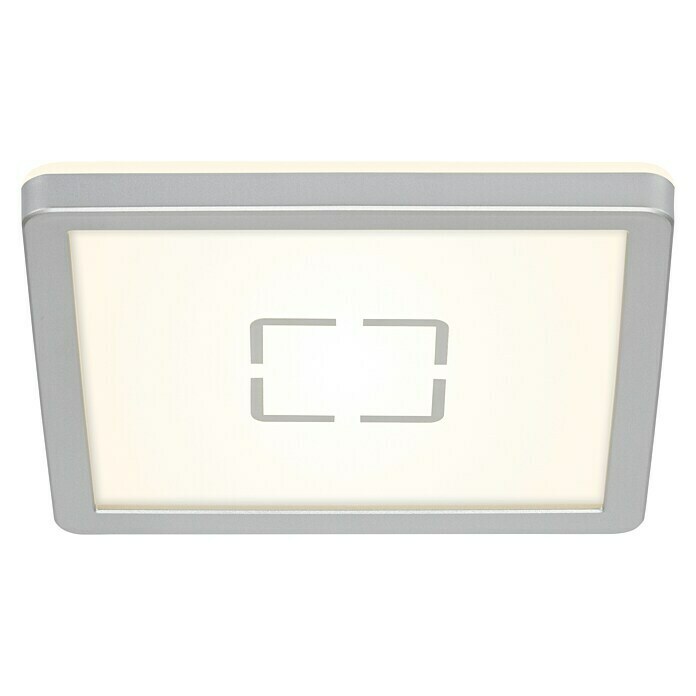 Tween Light LED-Deckenleuchte Montella eckig (12 W, L x B x H: 19 x 19 x 2,8 cm, Weiß/Silber, Eckig) | BAUHAUS