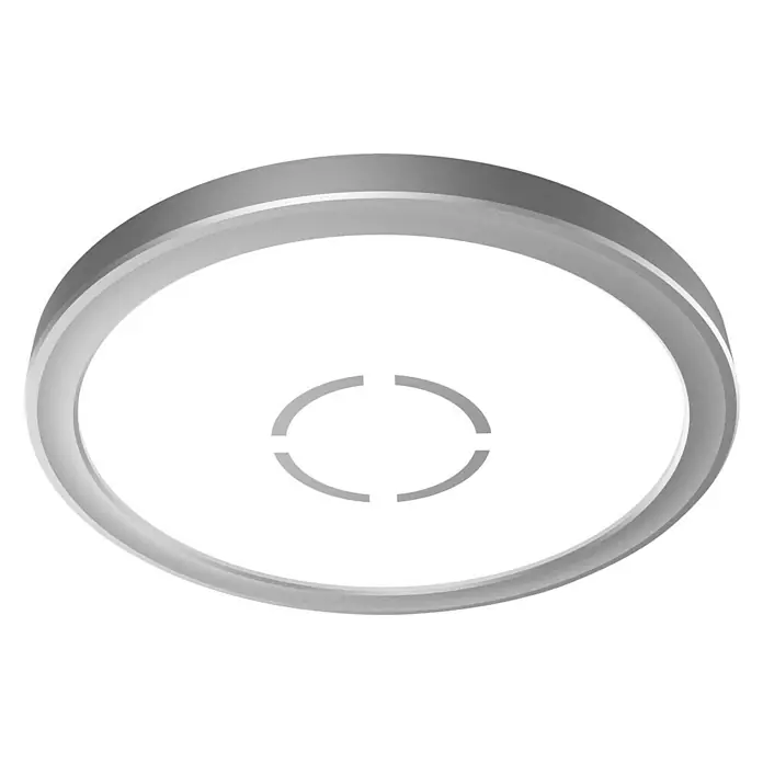 Tween Light LED-Deckenleuchte Montella rund - 12 W, L x B x H: 19 x 19 x 2,8 cm, Weiß/Silber, Rund - Moderne LED-Deckenleuchte in Silberoptik. Die runde Lampe sorgt für eine angenehme Beleuchtung im Raum.