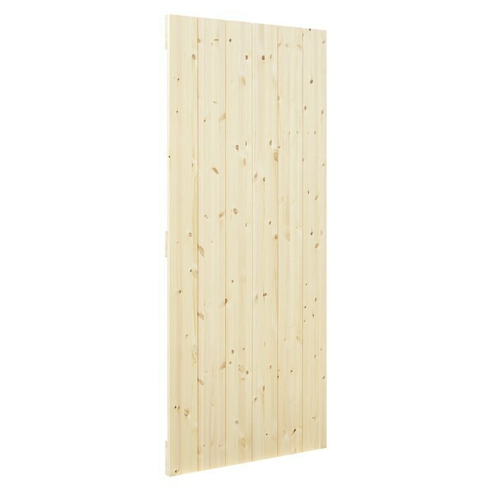 Radex Holzschiebetür Barn Door Loft Rustic (95 x 210 cm, Kiefer, Natur, Motiv: Z) | BAUHAUS