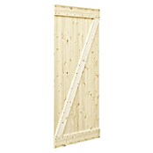 Radex Holzschiebetür Barn Door Loft Rustic (95 x 210 cm, Kiefer, Natur, Motiv: Z) | BAUHAUS