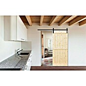 Radex Holzschiebetür Barn Door Loft Rustic (95 x 210 cm, Kiefer, Natur, Motiv: E) | BAUHAUS