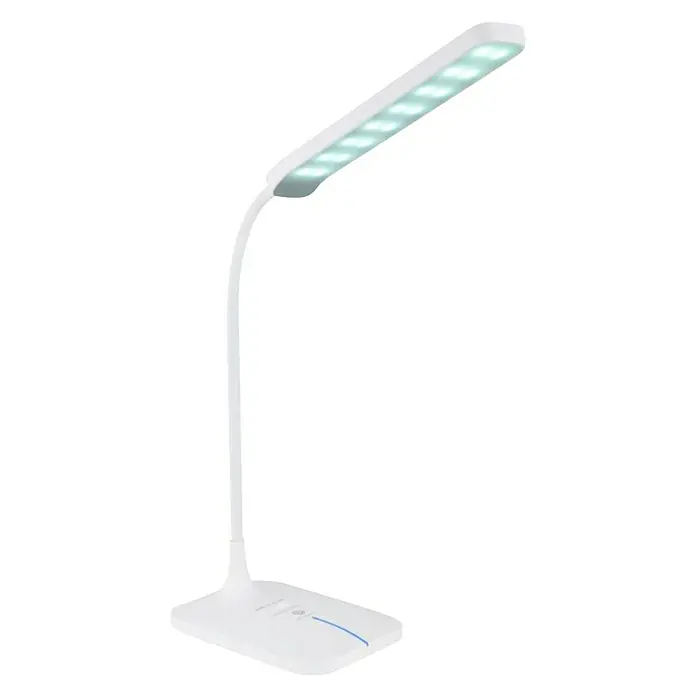 Globo LED-Tischleuchte Ursino - 9 W, L x B x H: 58,7 x 20 x 107 cm, Weiß, Kaltweiß - Eine elegante, weiße LED-Tischleuchte, die modernes Design mit praktischer Funktionalität verbindet und ideal für jeden Schreibtisch ist.