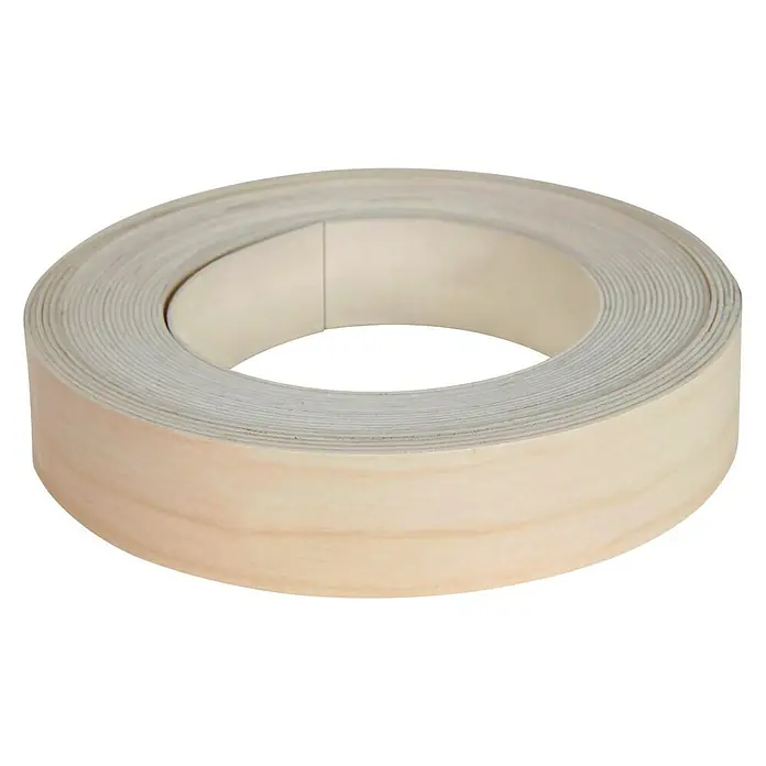 Finsa Canto de PVC Maple - Blanco - Un rollo de borde de chapa de madera, ideal para proyectos de muebles y cantos, que proporciona un acabado limpio y profesional.