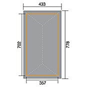Weka Pavillon Gartenoase 651 B (Fichtenholz, Hausaußenmaß inkl. Dachüberständen: 778 x 433 cm) | BAUHAUS
