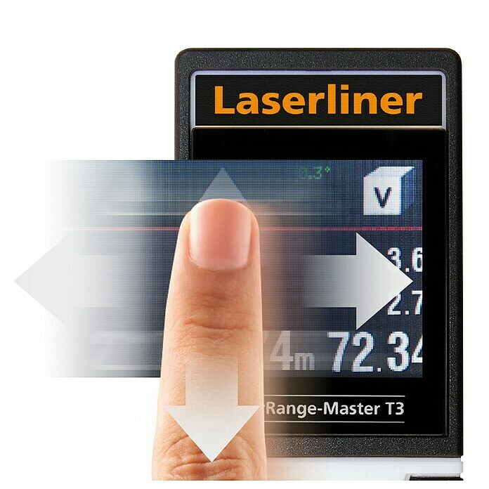 Laserliner Laserentfernungsmesser T3Messbereich: 0,2 - 30 m Use Shot