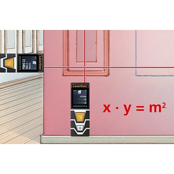 Laserliner Laserentfernungsmesser LaserRange Master T4Messbereich: 0,2 - 40 m Use Shot