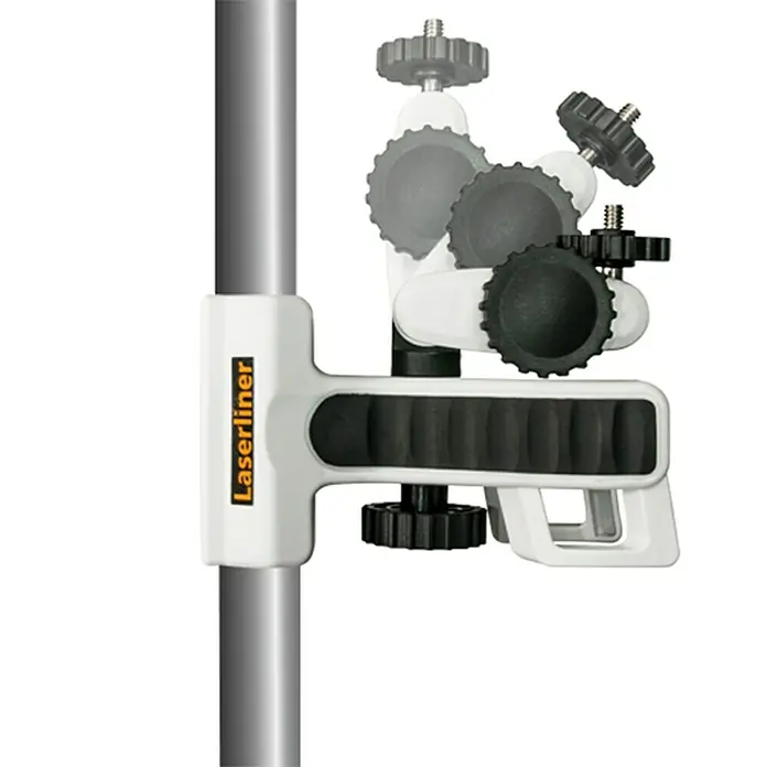 Laserliner Kreuzlinienlaser SmartVision Set - Max. Arbeitsbereich: 20 m - Laserliner Stativadapter mit Feststellschrauben für präzise Ausrichtung von Messgeräten auf Stativen.