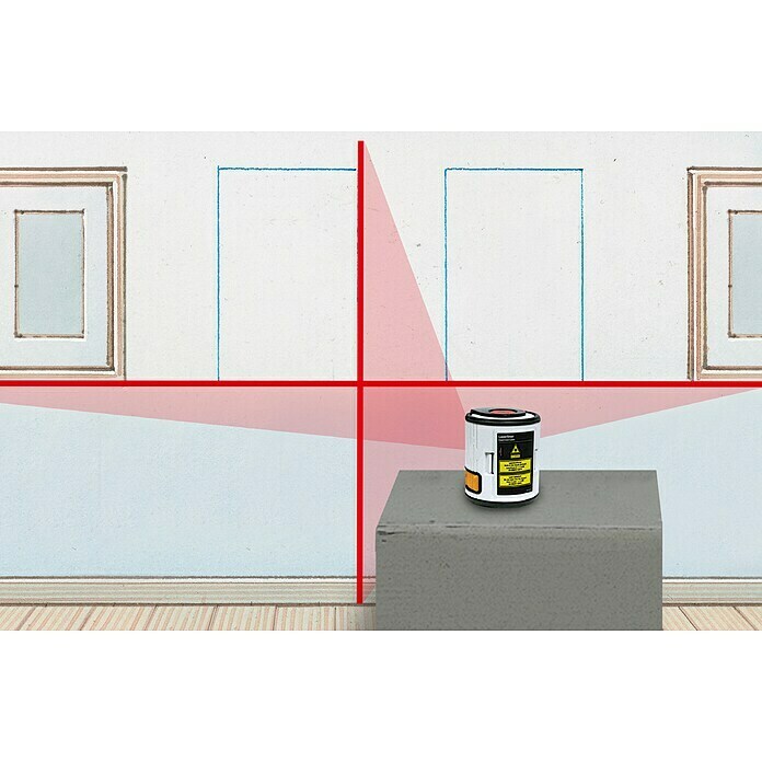 Laserliner Kreuzlinienlaser EasyCrossMax. Arbeitsbereich: 10 m Use Shot