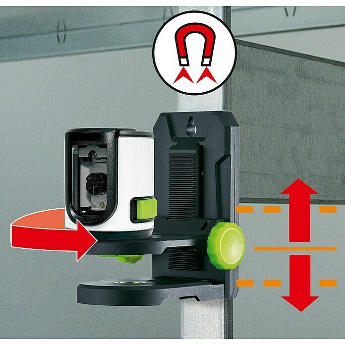 Laserliner Kreuzlinienlaser EasyCross GreenMax. Arbeitsbereich: 10 m Use Shot