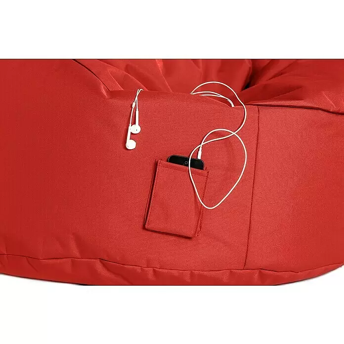 Sitzsack Swing Scuba Set inkl. Dotcom - 95 x 90 cm, Rot, 100 % Polyester/100 % Polyvinylchlorid - Detailaufnahme
