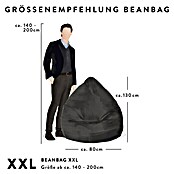 Sitting Point Sitzsack Beanbag Easy (XXL, Grün, 100 % Polyester) | BAUHAUS