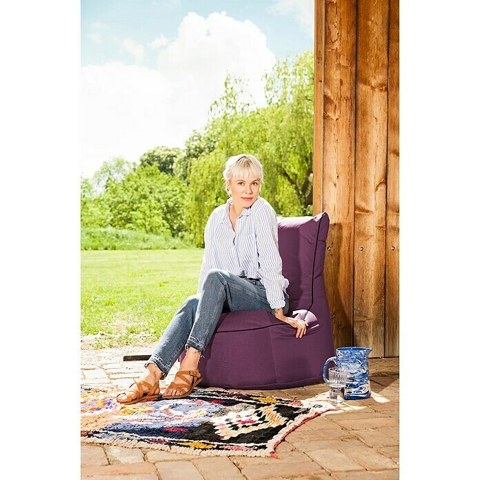 Sitzsack Swing Scuba Set inkl. Dotcom (95 x 90 cm, Aubergine, 100 % Polyester/100 % Polyvinylchlorid)