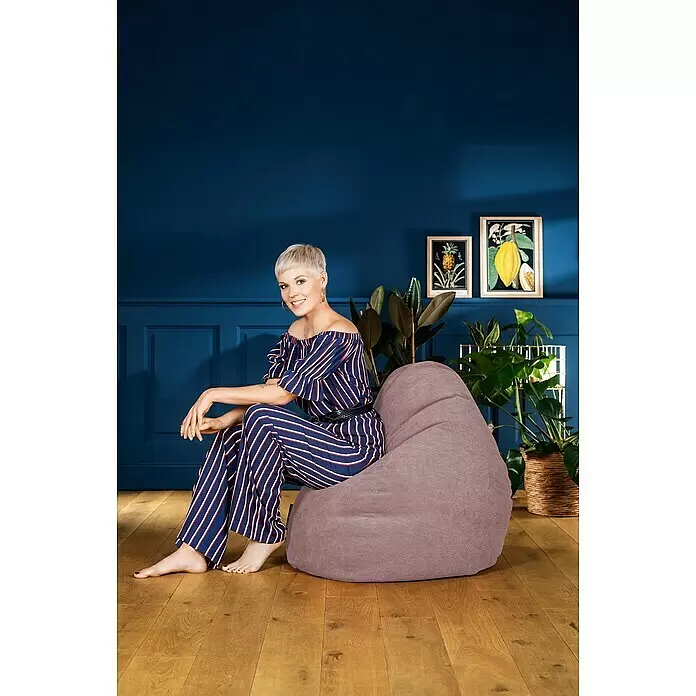 Sitting Point Sitzsack Beanbag Alfa - XXL, Altrosa, 100 % Polyester - Stimmungsaufnahme