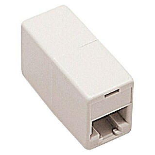 Adaptador de corriente telefónico (Tipo de conexión: Hembrilla, Blanco, Plástico)