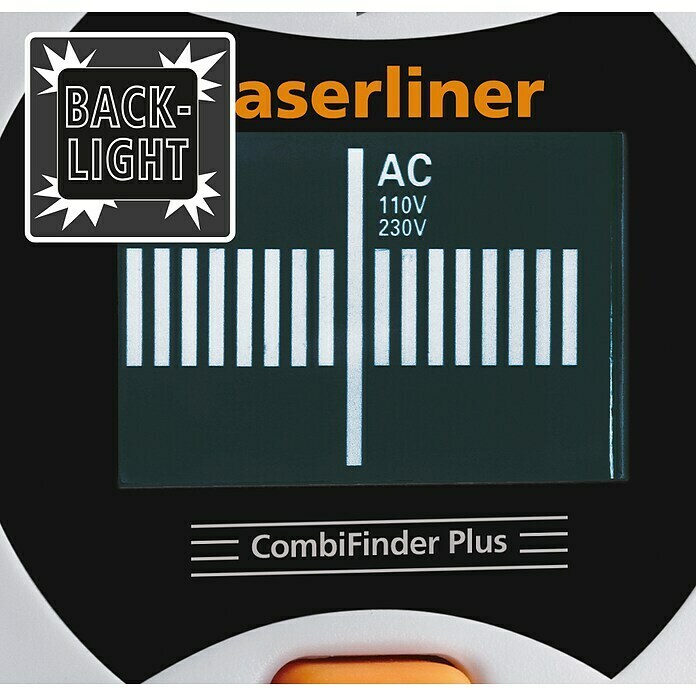 Laserliner Ortungsgerät CombiFinder PlusGeeignet für: Aufspüren von spannungsführenden Leitungen und Metall, Erfassungstiefe: Max. 75 mm Eisenmetalle Detail Shot