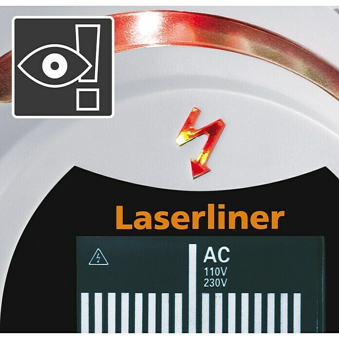 Laserliner Ortungsgerät CombiFinder PlusGeeignet für: Aufspüren von spannungsführenden Leitungen und Metall, Erfassungstiefe: Max. 75 mm Eisenmetalle Detail Shot