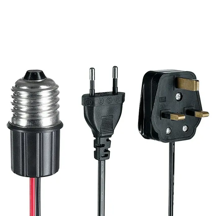 Laserliner Leitungssuchgerät AC-Tracer - Geeignet für: Ermittlung zusammenhängender Stromkreise - Lampe mit E27-Fassung, europäischem und britischem Stecker, ideal für Beleuchtungsprojekte und zur Verwendung in verschiedenen Ländern.