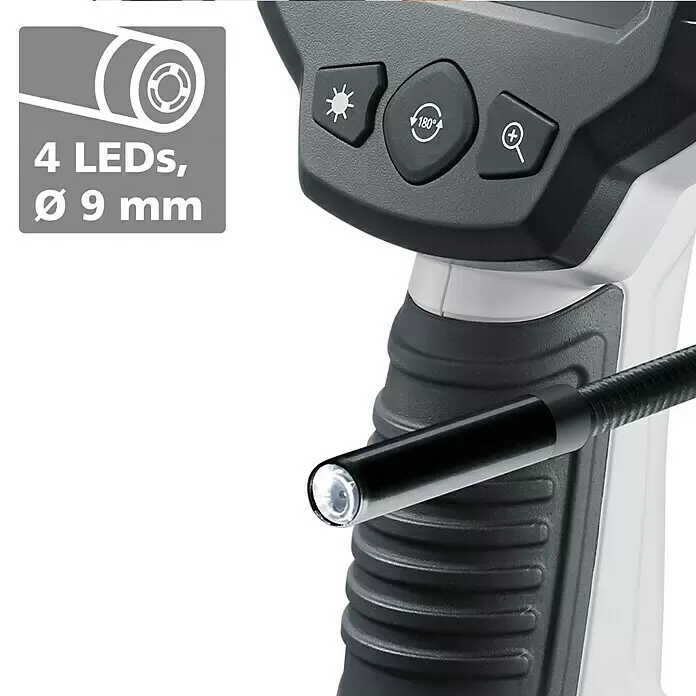 Laserliner Endoskopkamera VideoScope One - Länge Schwanenhals: 150 cm, Durchmesser Kamerakopf: 9 mm - Detailaufnahme