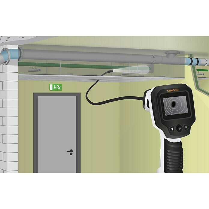 Laserliner Endoskopkamera VideoScope OneLänge Schwanenhals: 150 cm, Durchmesser Kamerakopf: 9 mm Use Shot