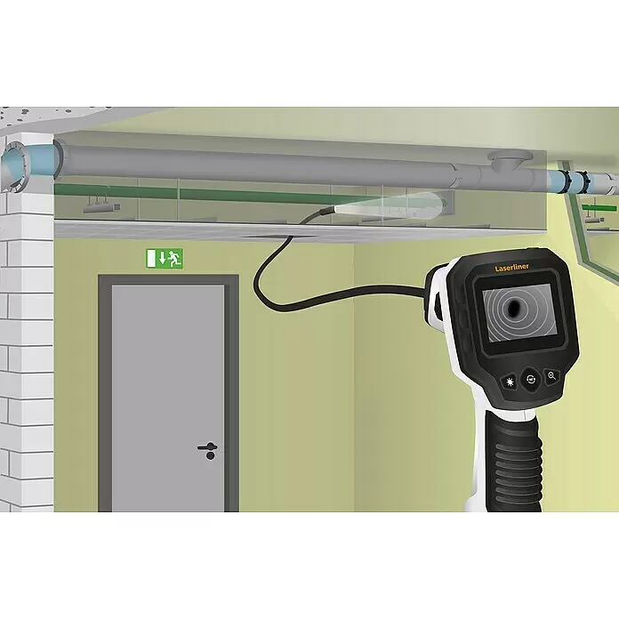 Laserliner Endoskopkamera VideoScope One - Länge Schwanenhals: 150 cm, Durchmesser Kamerakopf: 9 mm - Anwendungsbeispiel