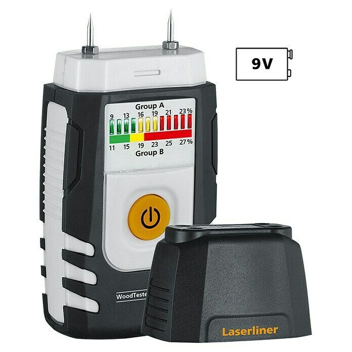 Laserliner Holzfeuchte-Messgerät WoodTesterMessbereich: 9 - 23 % (Buche, Linde, Weide, Ebenholz) Diagonal View