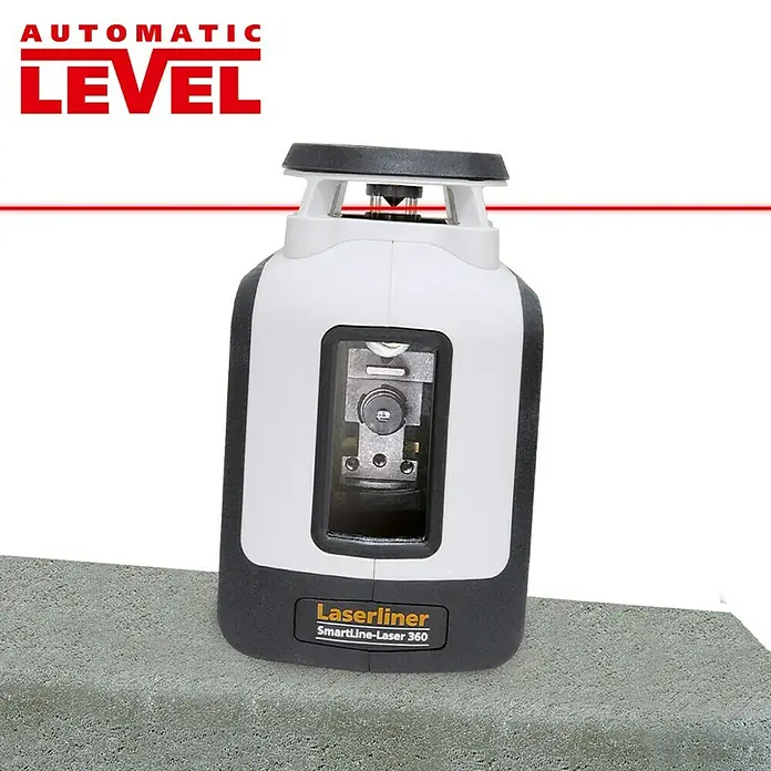 Laserliner Kreuzlinienlaser SmartLine-Laser Set - Max. Arbeitsbereich: 20 m - Laserliner SmartLine-Laser 360: Präzises Nivelliergerät für den Innen- und Außeneinsatz, ideal für Bau- und Renovierungsarbeiten.