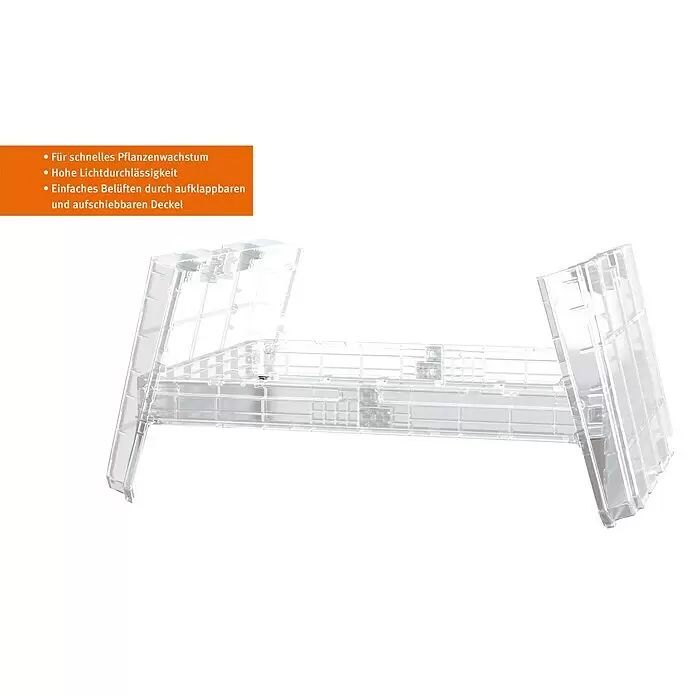 Garantia Frühbeet-Aufsatz Ergo Quadro M80 x 60 x 10 cm Info