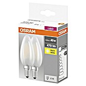 Osram Retrofit Ledlampen set Retrofit Classic B 40 (E14, Niet dimbaar, Warm wit, 470 lm, 4 W, 2 st.) | BAUHAUS