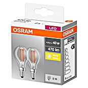 Osram Retrofit Ledlampen set Star Classic P 40 (E14, Niet dimbaar, Warm wit, 470 lm, 4 W, 2 st.) | BAUHAUS