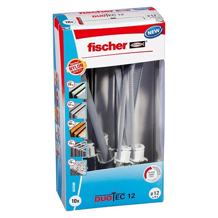 Fischer Duotec Kippdübel10 Stk., Länge Dübel: 60 mm Diagonal View