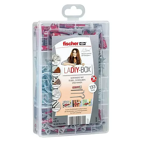 Fischer  Schrauben- & Dübel-Set LaDIY-Box