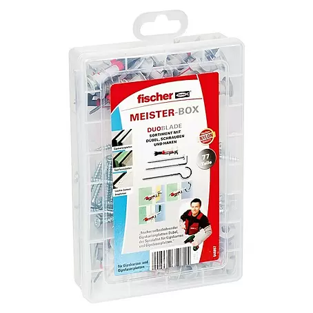 Fischer Duoblade Gipskartondübel-Set Meister-Box