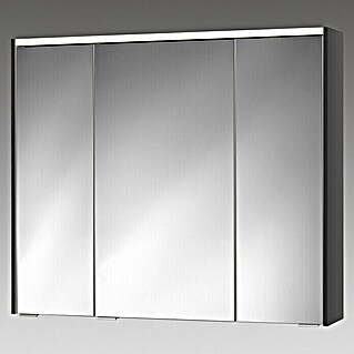Sieper LED-Spiegelschrank KHX 90 (B x H: 90 x 74 cm, Mit Beleuchtung, MDF, Anthrazit)