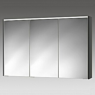 Sieper LED-Spiegelschrank KHX 120 (B x H: 120 x 74 cm, Mit Beleuchtung, MDF, Anthrazit/Weiß)