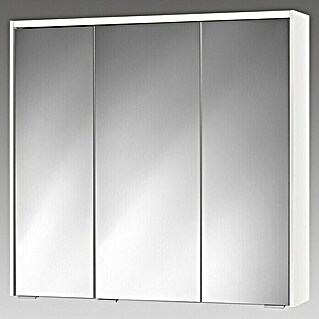 Sieper LED-Spiegelschrank KHX 80 (B x H: 80 x 74 cm, Holz, Weiß)