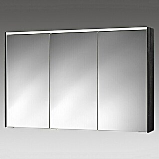 Sieper LED-Spiegelschrank KHX 120 (B x H: 120 x 74 cm, Holz, Schwarz/Weiß)