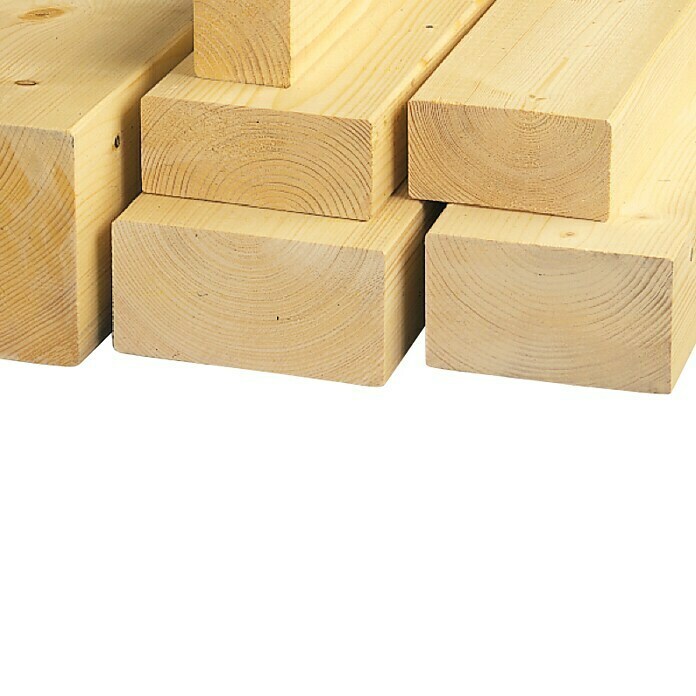 Konstruktionsvollholz NSi (Fichte/Tanne, Max. Zuschnittsmaß: 6 m, L x B x T: 16 x 8 cm, Gehobelt)