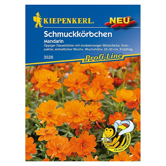 Kiepenkerl Profi-Line Blumensamen Schmuckkörbchen (Cosmos sulphureus, Mandarin, Blütezeit: Juni) | BAUHAUS